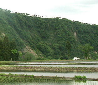 中津川の河岸段丘